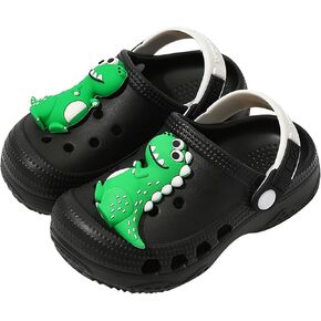 Toddler Clogs Boys Girls Kids Dinosaur Garden Shoes Slip on Sandals Slides Water Summer Shoes for Outdoor Beach Pool