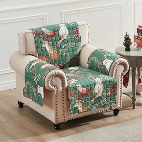 غطاء منزلق ذو وجهين من Greenland Home Willow - واقي الأثاث - الأريكة - العطلات