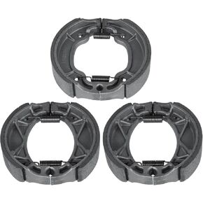 Front Rear Brake Shoes for Yamaha Raptor YFM50 YFM80 Grizzly YFM80 G YFM125 S/G 2005-2008,YFA1 Breeze 92-04, Badger YFM80 Drum Brake Parking Shoe