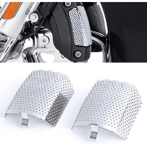 Front Brake Caliper Inserts, Brake Screen Caliper Covers Compatible for Harley Davidson Road King, Electra Glide, Street Glide, V-Rod 2006-2019