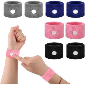 4 أزواج من أربطة دوار الحركة، أساور معصم مضادة للغثيان بالضغط الإبري أثناء السفر، أقراص تخفيف دوار البحر، أساور معصم لمرض البحر لرحلة الطيران البحري، أربطة مضادة للغثيان، غثيان الصباح أثناء الحمل in Kuwait