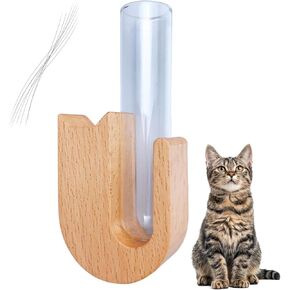 Cat Whisker Vase Fridge Magnet, Cat Whisker Mini Vases, Tiny Vase for Cat Whisker, Cat Whisker Collector Cat Whisker Holder for Cat Lovers, Cat Whisker Jar Home Office Farmhouse Decor