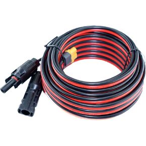 XT60 Adapter to Solar Connector Cable 12AWG 25FT, XT60 to Solar Panel Extension Cable 12 Gauge 7.62m for Ecoflow River and Delta Series Buetti EB55 Power Station Solar Panel