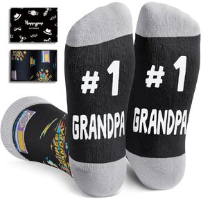 HAPPYPOP Grandpa Gifts From Grandson Granddaughter - Grandpa Gifts, Gramps Gifts Grandfather Gifts Granddaddy Gifts, Grandpa Socks