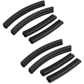 uxcell A16111600ux0263 8 Pack 8pcs Black Solid Rubber Door Edge Sealing Strip Guard Buffer Protector for Car 8 Pack
