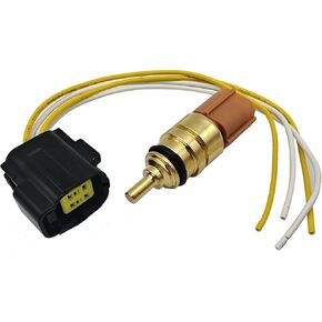 Coolant Temp Sensor W/Connector Compatible with Hyun.dai Kia 2008-2021 Coolant Temp Sensor Replacement 39220-38010