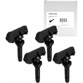 PDQ TPMS 315 MHZ Tire Pressure Sensor 4 Pack Rubber Snap in Stem for Chevy GMC Cadillac Buick Pontiac Direct Replacment for OE Part # 13516164| 13581558 | 13598772 | 20922900