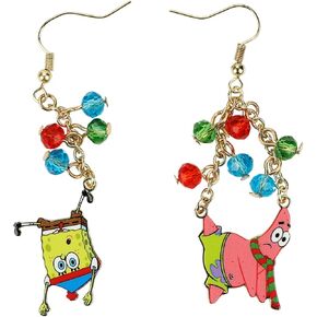 Spongebob Squarepants Character Christmas Lights Earrings