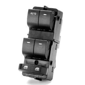 مفتاح نافذة الطاقة الرئيسي لـ 2013-2019 Ford F250 F350 F450 F550، 2016-2021 F650 F750 زر التحكم في النافذة لقفل باب السائق الأيسر Ford / مفتاح فتح لـ CC3Z14529BA DWS1807 1S15621 SW7312