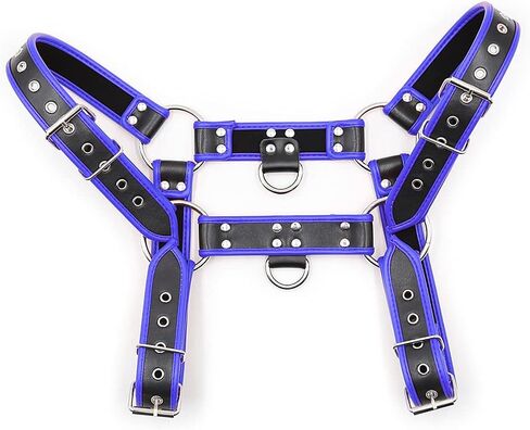 Harness for Men Punk Body Chest Harness Adjustable Leather Belt Clubwear in Kuwait