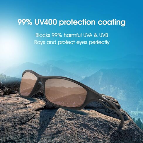 Duduma Polarized Sports Sunglasses for Men Women Running Cycling Fishing Golf Driving Shades Sun Glasses Tr90 in Saudi Arabia