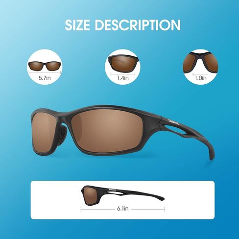 Duduma Polarized Sports Sunglasses for Men Women Running Cycling Fishing Golf Driving Shades Sun Glasses Tr90 in Saudi Arabia