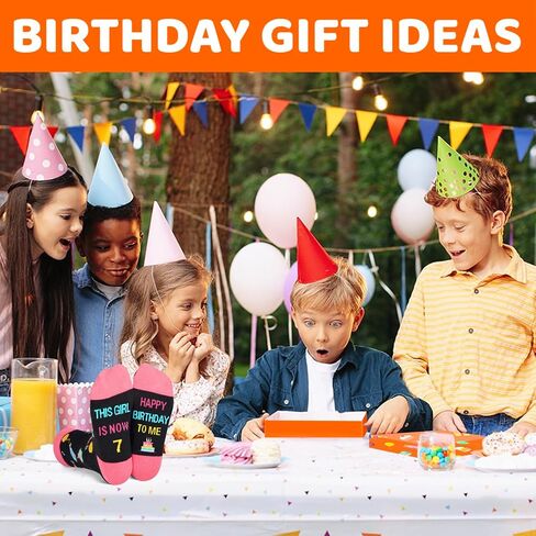 HAPPYPOP 8th Birthday Gifts Ideas for Girls - Socks for Girls Age 8, Presents for 8 Year Old Kids, Gifts for Eight Year Old Girls in Saudi Arabia
