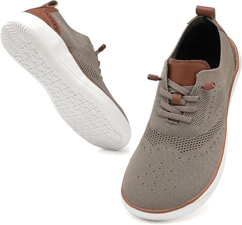 CFVKPT Men's Business Casual Shoes Wide Toe Box Barefoot Shoes Oxfords Walking Shoes Dress Sneakers for Men Mesh Comfortable Size6.5-12 in Saudi Arabia