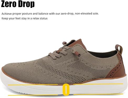 CFVKPT Men's Business Casual Shoes Wide Toe Box Barefoot Shoes Oxfords Walking Shoes Dress Sneakers for Men Mesh Comfortable Size6.5-12 in Saudi Arabia