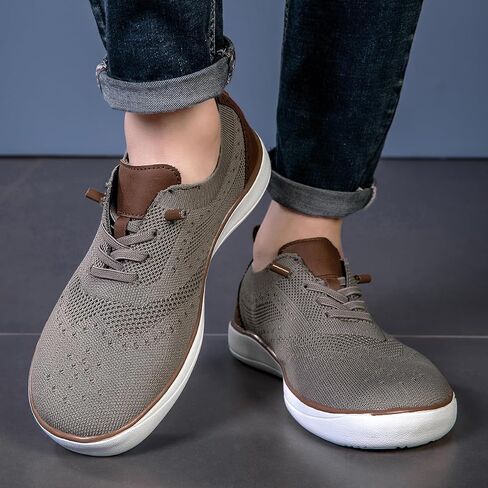 CFVKPT Men's Business Casual Shoes Wide Toe Box Barefoot Shoes Oxfords Walking Shoes Dress Sneakers for Men Mesh Comfortable Size6.5-12 in Saudi Arabia