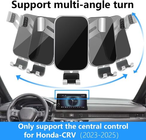 LUNQIN Car Phone Holder Mount for Honda CRV 2023 Big Phones with Case Auto Accessories Navigation Bracket Interior Decoration Mobile Cell Automobile in Kuwait