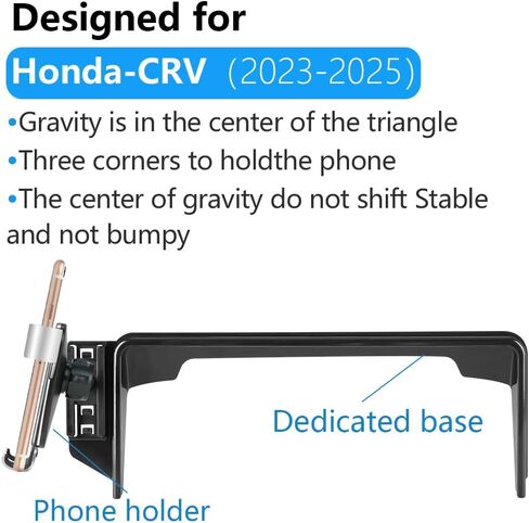LUNQIN Car Phone Holder Mount for Honda CRV 2023 Big Phones with Case Auto Accessories Navigation Bracket Interior Decoration Mobile Cell Automobile in Kuwait