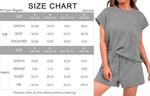PRETTYGARDEN Women's Summer 2 Piece Outfits Casual Tracksuit Short Sleeve Shirts And Drawstring Shorts Matching Lounge Sets in Saudi Arabia