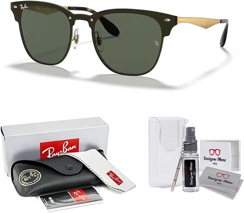Ray-Ban RB3576N BLAZE CLUBMASTER Sunglasses For Men For Women + BUNDLE with Designer iWear Eyewear Care Kit in Saudi Arabia