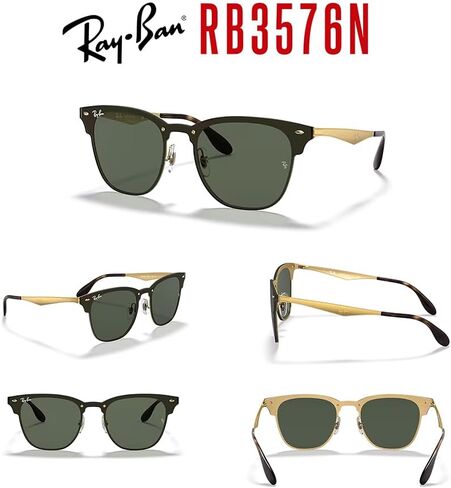Ray-Ban RB3576N BLAZE CLUBMASTER Sunglasses For Men For Women + BUNDLE with Designer iWear Eyewear Care Kit in Saudi Arabia