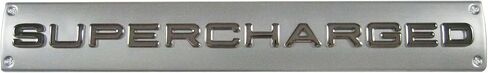 1X Supercharged Trunk Badge Emblem 3D Racing Sport Sticker Nameplate Logo (Black) in Saudi Arabia