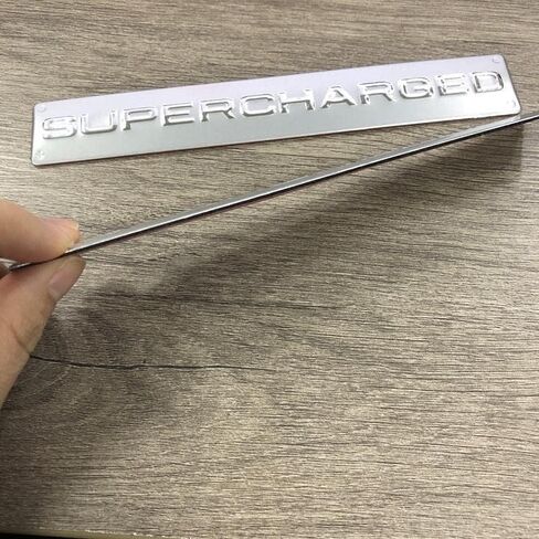 1X Supercharged Trunk Badge Emblem 3D Racing Sport Sticker Nameplate Logo (Black) in Saudi Arabia