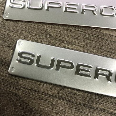 1X Supercharged Trunk Badge Emblem 3D Racing Sport Sticker Nameplate Logo (Black) in Saudi Arabia