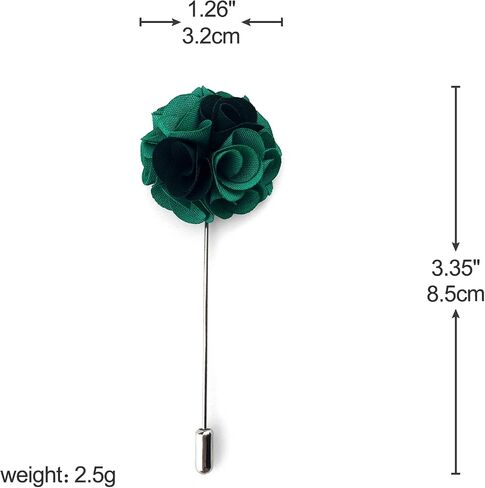 S&W SHLAX&WING Assorted Flower Mens Lapel Pins Handmade Boutonniere Pin for Suits Wedding Groom in Kuwait