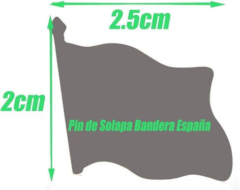 10/20/50/100 Pack Metal Spain Flag Lapel Pin Waving Spainish Pins bulk Patriotic Badge Souvenir Gifts in Kuwait