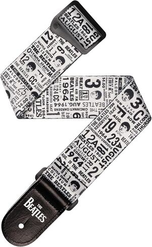 D'Addario Accessories Beatles Guitar Strap - Guitar Accessories - Electric Guitar Strap, Acoustic Guitar Strap, Acoustic Electric Guitar Strap & Bass Guitar Strap - Classic Logo in Kuwait