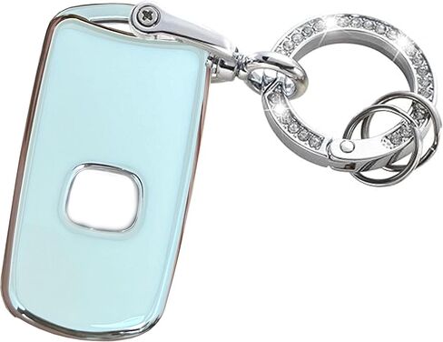 For Acura Key Fob Shell Remote Key Fit for Acura MDX Acura RDX Acura TL Acura TSX Acura ZDX Honda Accord (4 Buttons White-Silver) in Saudi Arabia