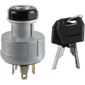 Ignition Switch with 2 Keys Compatible with Case IH Tractor Models 1080B 1150G 1150H 1550 1835B 1835C 2366 2394 2594 3394 5250 621 7110 821 860 8910 8920 282775A1 86500903