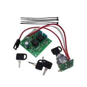 Solarhome AM136681 Starter Ignition Key Switch Module AM120819 for John Deere Garden Tractors 415 425 445 455 Serial Numbers Below -070001