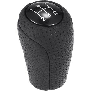 5 Speed Manual Gear Shifter Knob - Car Gearbox Stick Shifter Lever Knob - for Mazda MX-5 Miata 2006-2012 Plastic Faux Leather Black - 1 Pc