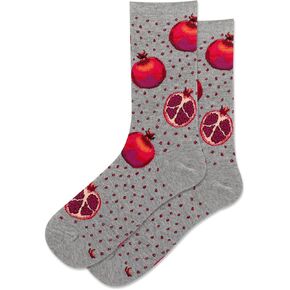 Hot Sox Womens Pomegranate Crew Socks