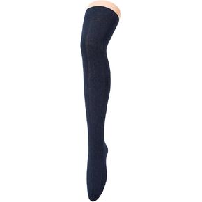 Century Star Women's Casual Athlete Striped Over Knee Thin Thigh High Tights Long Stocking Socks