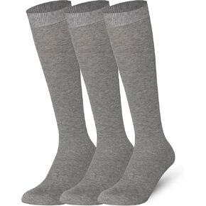 Mysocks Unisex 3 Pairs Knee High Plain Socks