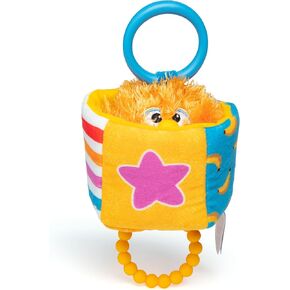 Ms. Rachel Official Sensory Take-Along Toy, Baby Swing & Baby Stroller Teething Toys with Rattle & Clip, Toddler Toys for Girls & Boys for Ages 0-1+