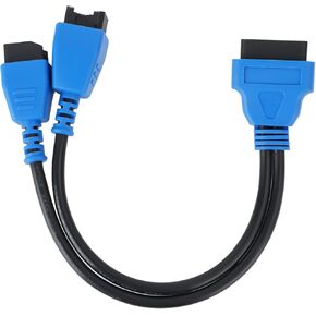OBD2 Chrysler 12+8 Cable Adaptor for Autel Scanners: Compatible Autel DS808 Maxisys MS905/906/908 PRO Elite to Chrysler Vehicles with 12+8 Pin Diagnostic Connector