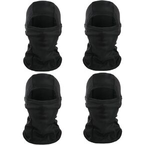 4 Pieces Balaclava Ski Mask Full Head Mask Face Cover for Men and Women Sun Protection Hood for Skiing Cycling