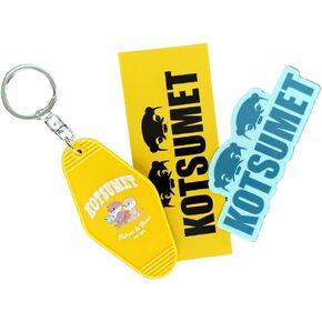 Official OTTER KOTARO&HANA MOTEL KEYCHAIN - YELLOW