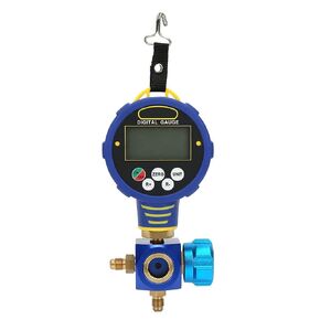 Digital Refrigerant Gauge Refrigeration Meter Low Pressure Vacuum Pressure Manifold Tester 1/8in NPT