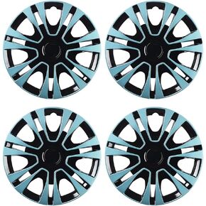 Light Blue Hubcap Wheel Cover Replacement Kit 13" Hub Caps Wheel Rim Cover Car Exterior Accessories Pack of 4, 13 Inches