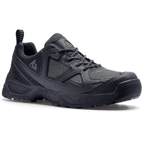 ACE Work Boots by SFC Defender Low, Men's Soft Toe (ST) Slip Resistant Work Boots, Water Resistant, Black