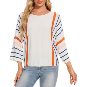 Betu Women's Hollowed Out Crochet Sweater Long Sleeve Knit Heart Print Pullover Tops