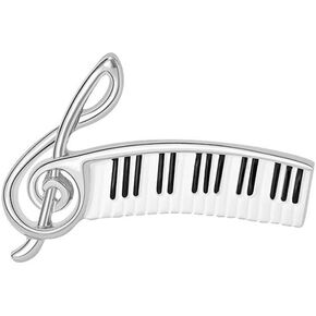 Piano Lover Musical Instrument Brooches Pianist Delicate Music Note Lapel Pin Recital Gift For Piano Players Teacher Students Graduation Pins Decoration Dress Accessories Boutonniere Corsage