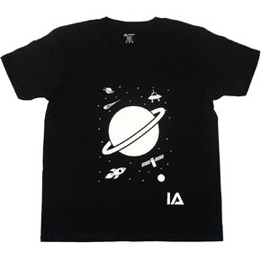 Kids Outer Space Planets Interactive Glow in The Dark T-Shirt - Fun for Birthday Parties