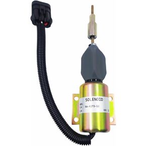 12V Fuel Shut Down Solenoid F3HZ-9A594-A for Ford 7.8 Diesel Engine SA-4273-12V Heavy Duty Truck B600 B700 F600 F700 F800 Shutoff 2003ES-12E6UC4B5S2