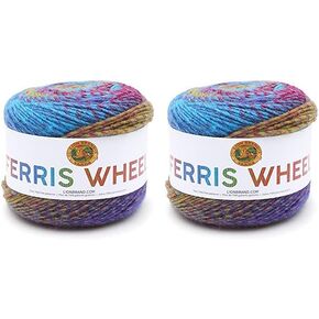Lion Brand Yarn Ferris Wheel Yarn, Multicolor Yarn for Knitting, Crocheting, and Crafts, 1-Pack, Buttercup